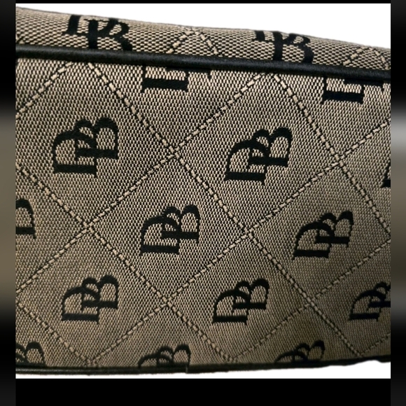 Dooney & Bourke 1975 Signature Satchel Shoulder Bag Designer Black/Gray DB134V - Picture 15 of 16